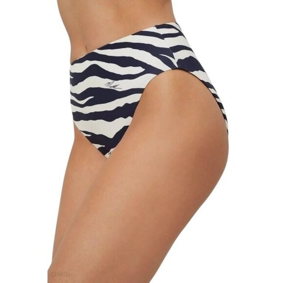 Michael Kors Womens Size S Navy Reversible High-Waist Bikini Swim Bottoms NWT - Picture 7 of 9